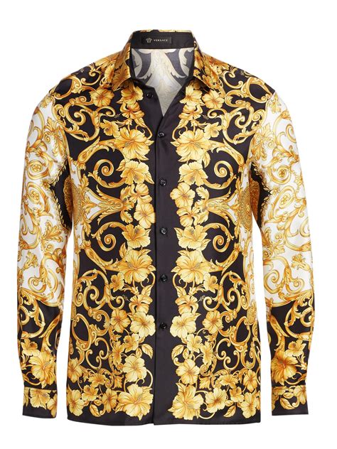 versace formal shirts|big and tall versace shirts.